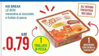MD Discount Le Bon Kid Break Merendina Al Cioccolato offerta