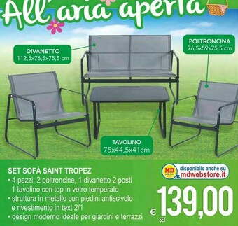 Set Sofa Saint Tropez