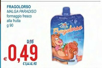 MD Discount Malga Paradiso Fragoloso 90 G(ml) offerta