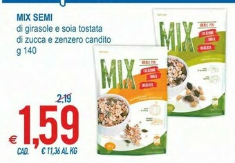 MD Discount Mix Semi Di Girasole E Soia Tostata/ Di Zucca E Zenzero Candito offerta