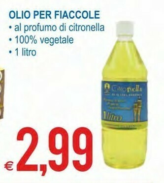 MD Discount Olio Per Fiaccole Al Profumo Di Citronella offerta