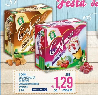 MD Discount Le Specialità di Beppe Con Amore Al Gusto Di Amarena 420 G(ml) offerta