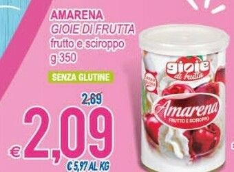 MD Discount Gioie di frutta Amarena Frutto E Sciroppo offerta