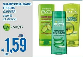 MD Discount Garnier Shampoo/balsamo Fructis offerta