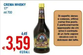 MD Discount Whisky Crema offerta