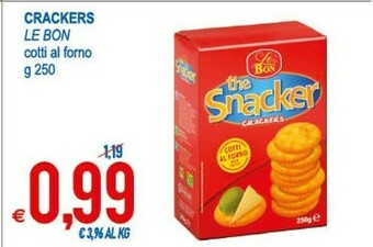 MD Discount Le Bon The Snacker Crackers 250 G(ml) offerta