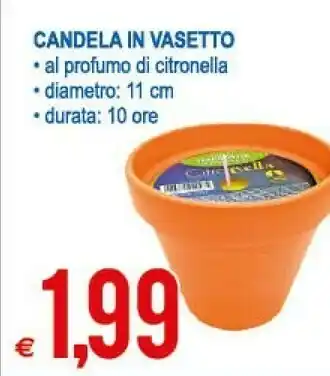 MD Discount Candela In Vasetto Al Profumo Di Citronella offerta