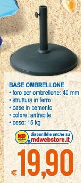 MD Discount Base Ombrellone offerta
