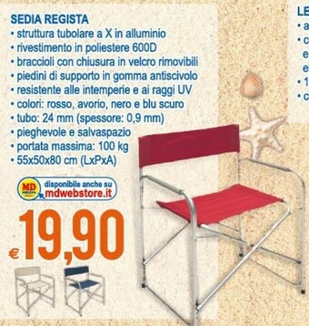 MD Discount Sedia Regista offerta
