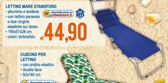 MD Discount Lettino Mare Standford offerta