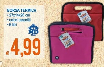 MD Discount Borsa Termica 27x14x26 Cm offerta