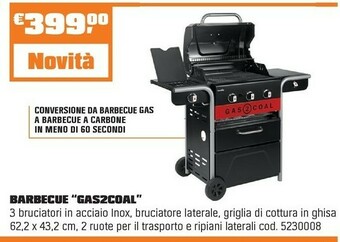 OBI BARBECUE “GAS2COAL” offerta