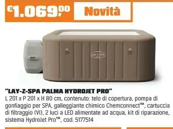 OBI “LAY-Z-SPA PALMA HYDROJET PRO” offerta