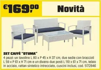 OBI SET CAFFÈ “OTUMA ” offerta