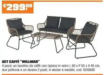 OBI SET CAFFÈ “WILLMAR” offerta