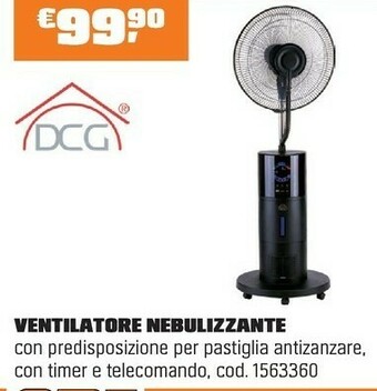 OBI VENTILATORE NEBULIZZANTE offerta