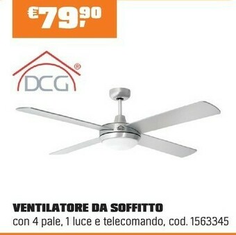 OBI VENTILATORE DA SOFFITTO offerta
