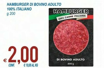 MD Discount Hamburger Di Bovino Adulto 100% Italiano offerta
