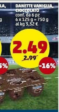 PENNY Danette Vaniglia Cioccolato offerta