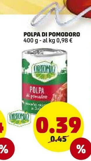 PENNY Ortomio Polpa Di Pomodoro offerta