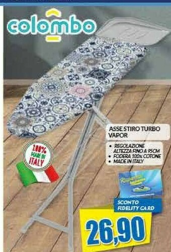 Risparmio Casa Colombo Asse Stiro Turbo Vapor offerta