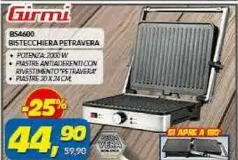 Risparmio Casa Girmi Bistecchiera elettrica offerta
