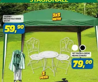 Risparmio Casa Gazebo Pieghevole Verde offerta