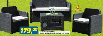 Risparmio Casa Set Rattan Sorrento Divano offerta