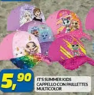 Risparmio Casa It's Summer Kids Cappello Con Paillettes offerta
