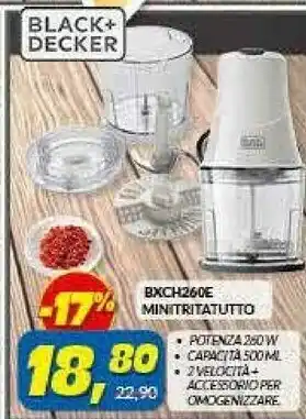 Risparmio Casa Black & Decker Black & Deck Ebxch260e Minitritatuttor offerta