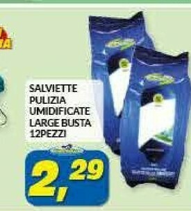 Risparmio Casa Salviette Pulizia Umidificate Large Busta 12pezzi offerta