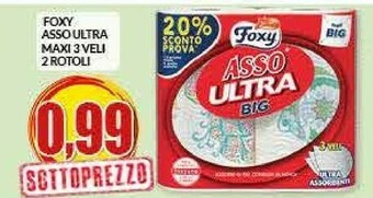 Foxy Asso Ultra Maxi 3 Veli 2 Rotoli