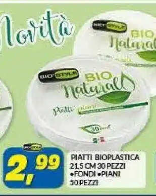 Risparmio Casa Piatti Bioplastica offerta