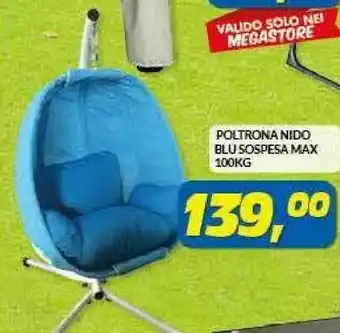 Risparmio Casa Poltrona Nido Blu Sospesa Max offerta