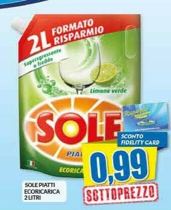 Risparmio Casa Sole Piatti Ecoricarica offerta