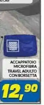 Risparmio Casa Accappatoio Microfibra Travel Adulto Con Borsetta offerta