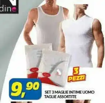 3 Maglie Intime Uomo Taglie