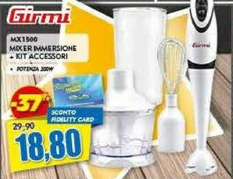 Risparmio Casa Girmi Mx1500 Mixer Immersione + Kit Accessori offerta