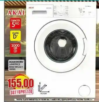 Akai Aquaso03nv Lavatrice