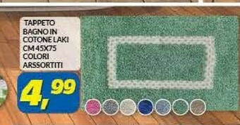 Risparmio Casa Tappeto Bagno In Cotone Laki offerta