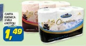 Risparmio Casa Carta Igienica 3 Veli 6 Rotoli offerta