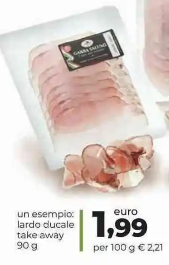 Spazio Conad Lardo Ducale Take Away 90 g offerta