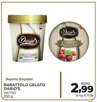 Spazio Conad Dario's Barattolo Gelato 250 g offerta