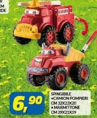 Risparmio Casa Spingibile Camion Pompieri offerta