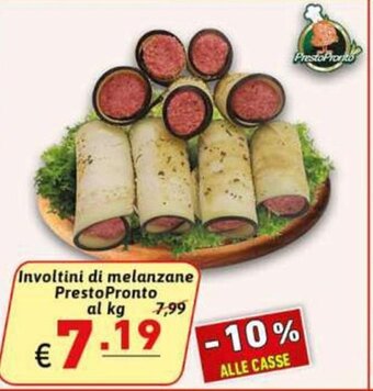 PrestoPronto Involtini di melanzane