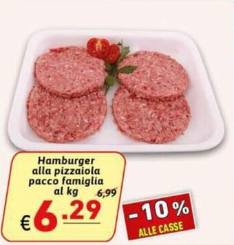 Ipercarni Hamburger alla pizzaiola pacco famiglia offerta