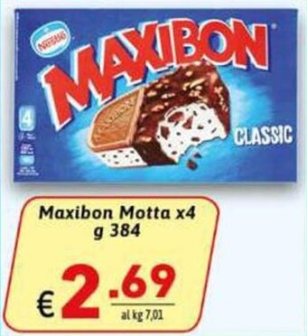 Ipercarni Maxibon Motta x4 g 384 offerta