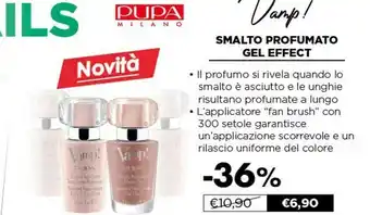 Acqua & Sapone Pupa Smalto Profumato Gel offerta