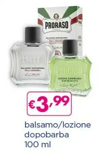Acqua & Sapone Proraso Balsamo/lozione Dopobarba offerta