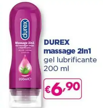 Acqua & Sapone Durex Play Massage 2in1 Aloe Vera Lubrificante A Base Di Acqua 200 Ml Anal, Orale, Vaginal offerta